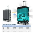 thumbnail image 6 of Lsque Geometry Dash Printed Luggage Cover, Travel Luggage Protector,Scratch and Dirt Resistant, Fits 18-32 Inch Luggage - Small, 6 of 9
