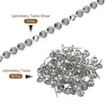 thumbnail image 3 of Uxcell 5Pack 1Meter Flower Upholstery Tacks Strips Trim Sofa Decorative Nails, Silver, 3 of 5