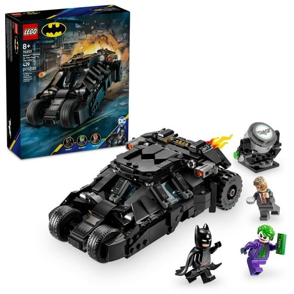 LEGO DC Batman Tumbler vs. Two-Face & The Joker Toy Building Set - Superhero Batmobile Toy from The Dark Knight for Kids, Boys and Girls, Ages 8+ - Gift Idea for Birthday and Batman Fans - 76303, Includes 429 Pieces, Ages 8+