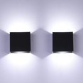 thumbnail image 1 of Lámpara de pared LED de 2 piezas para interior, lámpara de pared interior de 6 W, lámparas de pared de aluminio modernas, lámpara de pared para sala de estar, dormitorio, baño, cocina, comedor, 1 of 5