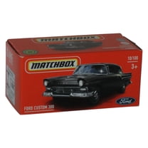 Matchbox Black Ford Custom 300 (2022) Power Grabs Box Toy Car 10/100