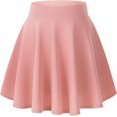 thumbnail image 1 of SURJDE Jupe Patineuse Mini Décontractée Évasée Extensible Basique pour Femmes, 1 of 7