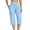 A Sky Blue, variant on Yeoreo Leggings Women's Solid Color Faux Two-Piece Sports Summer Fitness Side Zipper Pocket Dry Loose Casual Yoga Shorts Sky Blue S
