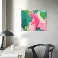 thumbnail image 3 of Nawypu  Abstract Wall Art Pink and Green Marble Texture Picture Canvas Print Gold Foil Fluid Ink Lines on White Background Painting Nordic Artwork for Home Office Decor Frame Ready to Hang, 3 of 4