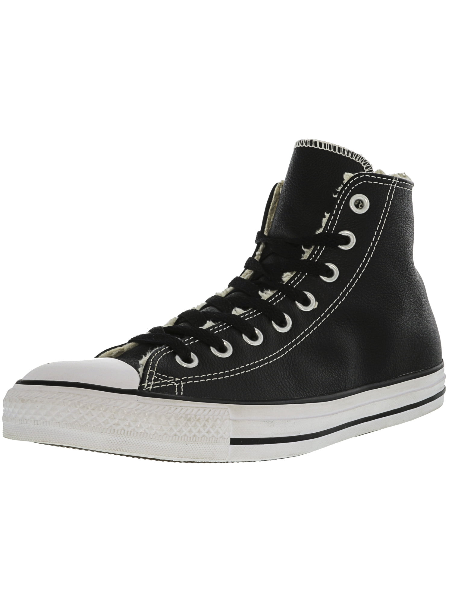 Converse - Converse Chuck Taylor Hi Black / White High-Top Fashion Sneaker - 10M 8M - Walmart 