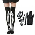 thumbnail image 6 of Jesscasday Skeleton Full Finger Gloves Bone Print Halloween Gloves Costume Accessory, 6 of 13