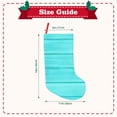 thumbnail image 3 of Goofa Turquoise Wooden for Christmas Stockings, 18inch Xmas Hanging Stocking Decorations for Christmas Party Family Decor, 3 of 7