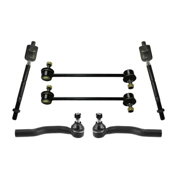 6 Pieces Front Tie Rod Ends Outer & Inner   Stabilizer Sway Bar Links Suspension Steering Kit Fits select: 2004-2006 TOYOTA CAMRY, 2004-2006 LEXUS ES
