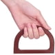 thumbnail image 3 of 4 asas de madera de repuesto en forma de D para bolsos y carteras., 3 of 9