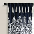 thumbnail image 2 of Lush Decor Boho Medallion Window Curtain Panels Navy 52x84 Set, 2 of 11