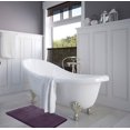 thumbnail image 4 of 1 Small Clara Clark Bath Mat Bathroom Rug - Absorbent Memory Foam Bath Rugs - Non-Slip, Thick, Cozy Velvet Feel Microfiber Bathrug, Plush Shower, Toilet-Floor Bathmats Carpet - Purple - 17"x24", 4 of 4