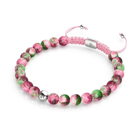 Bracelet Macramé en Porcelaine Picasso Champs de Fraises