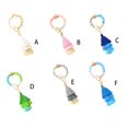 thumbnail image 4 of Beads Bracelet Keychain Pendants Exquisite Fashion Decor Accessory Tassel Keys Ring Pendant Hanging Decor Bags Fringe Keyholders Gray, 4 of 7