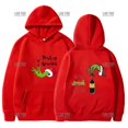 thumbnail image 1 of Sudadera con capucha Christmas Happy para hombre y mujer, verde, peluda, sudadera con gráfico Grinch, manga larga, fiesta, cálido, 2023, 1 of 4