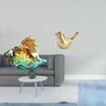 thumbnail image 2 of Figura de pájaro de caracol de cristal, estatua artística de animales marinos, adorno para entrada de casa moderna, oficina, habitación, mesita de noc, 2 of 8