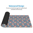 thumbnail image 4 of Pofeuu Popcorn On Blue Lines Print Desk Mat for Keyboard and Mouse，Computer Desk Matt for Desktop，Large Mouse Pad for Desk，Desk Pads on Top of Desks 12x31.5in, 4 of 8