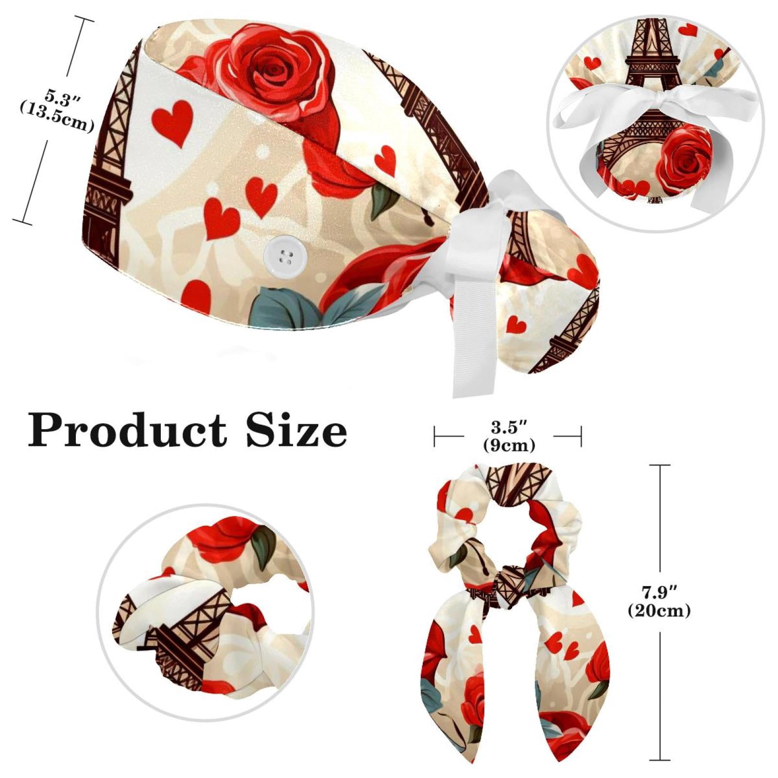 First Lifesaver Working Cap With Buttons And Ribbon Tie For Women, Long