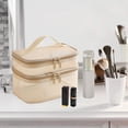 thumbnail image 1 of Neceser de viaje Fernando Organizador de cosméticos para baño bolsa de maquillaje Beige, 1 of 8
