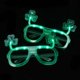 thumbnail image 3 of 5 piezas de trébol de San Patricio con luz intermitente, luz LED fría, gafas de fiesta, juguetes para accesorios de fotos de fiesta (verde), 3 of 5