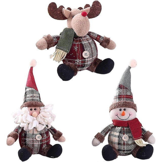 3pcs Christmas Decorations Christmas Dolls Christmas Tree Decorations