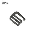 thumbnail image 3 of Unique Bargains 1.26' 32mm Webbing Release G Hook Buckle Adjusters for Backpack Strap, 8Pack Matte Black, 3 of 5
