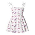 thumbnail image 3 of WSMEA Girls Dresses Fancy Sleeveless Strap Beach Roses Sun Dress, 3 of 3
