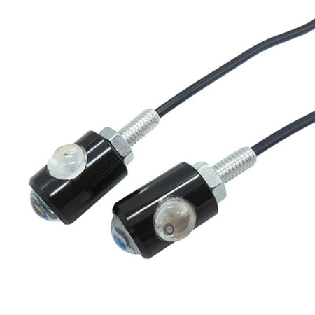 

LED Motorcycle Turn Signals Tail Light Motorbike Super Brig ht Taillights for Car Number License Motorcycle Blinkers Tail Rear Lamp Brake Fog Bulb 1 Pair 5 Colors
