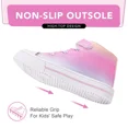 thumbnail image 3 of FUNCOO PLUS Toddler Kids Sneakers Girls High Top Canvas Shoes, Ombre, Size 3, 3 of 6