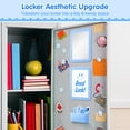 thumbnail image 3 of MoKo 15pcs Magnetic Locker Accessories with Pen Holder, Locker Mirror, Whiteboard, Markers, Magnets, Blue, 3 of 7
