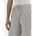 thumbnail image 4 of No Boundaries French Terry Lounge Pants with Wide Leg, Women's, Sizes XXS-XXL, 4 of 5