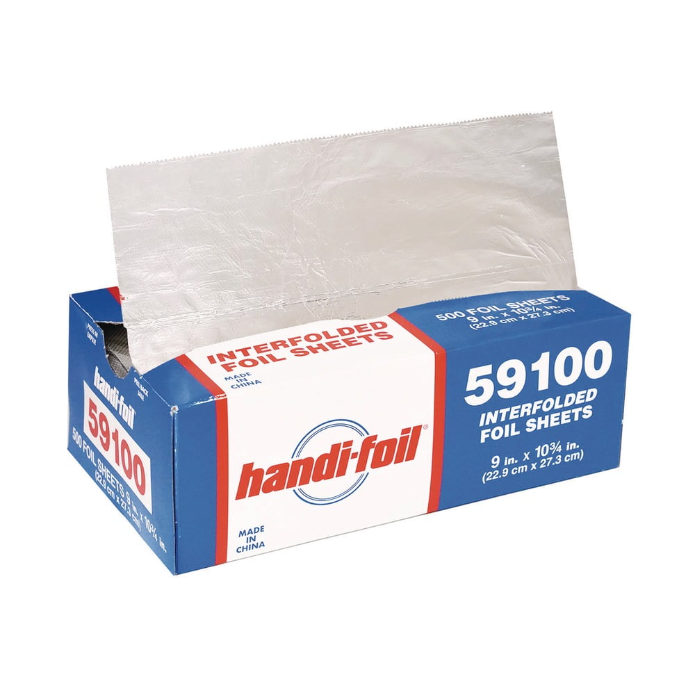 HFA 59100 9 x 10-3/4" Interfolded Foil Sheets - 3000 / CS