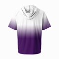 thumbnail image 4 of Mens Sun Hoodie UPF 50+ Short Sleeve Hooded Sun Tee, Relaxed Fit Quick Dry Uv Protection Fishing Shirt Camping Top Royal Blue L, 4 of 4