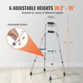 thumbnail image 4 of VEVOR Déambulateur Hemi Pliant à un Bras Déambulateur de Mobilité pour Aîné et Hauteur Ajustable, 4 of 9