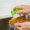 thumbnail image 5 of Prep Solutions Fruit & Veggie Cleaning Palm Style Green Brush, 5 of 7