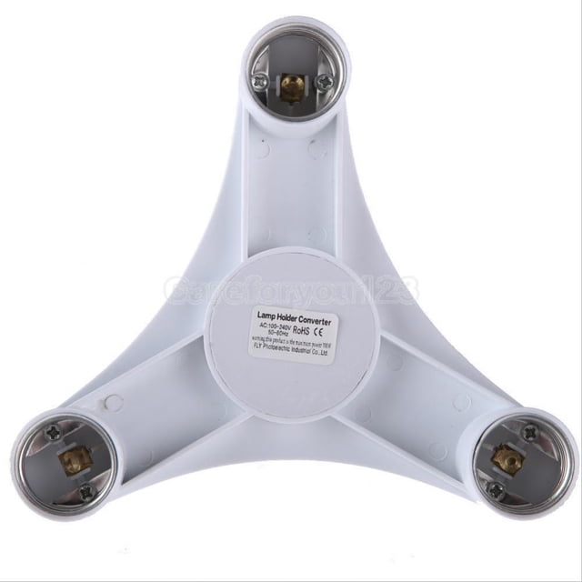 3 En 1 E27 A E27 Base Socket Splitter Lámpara De Lámpara la Adaptador De Soporte Sunnimix Adaptador de bulbo