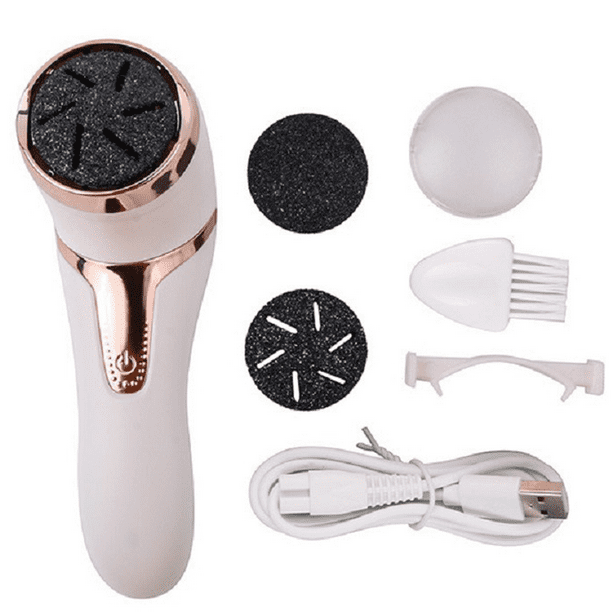 Pulidora de pie para aspiradora eléctrica digital para eliminar la piel muerta y los callos - blanco ordinario Adepaton CPB-US-YYM266-1