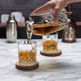 thumbnail image 3 of Vasos y Jarra de Whisky, Botella de Whisky Set para Scotch, Bourbon, Decantador y 6 Copas de Whiskey, Regalo para Hombre, Juego de 7 Piezas, 3 of 4