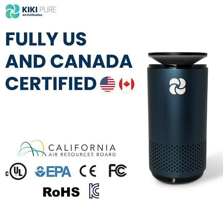 KIKI Pure A2 UV & 3 Stage H13 HEPA Air Purifier, Rose Gold