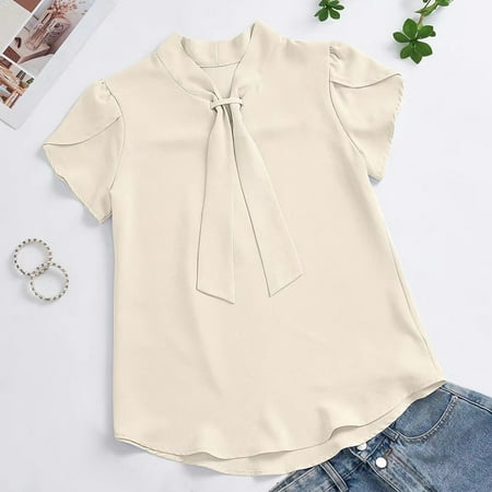 Short Sleeve Summer Tops for Women 2026 Trendy Casual Shirts Womens Tops Trendy Basic Solid Color Tees T Shirts New Arrivals