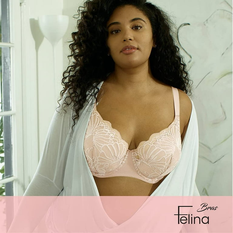 Felina Paramour Tempting Lace Bra - Women's Plus Size Lingerie 