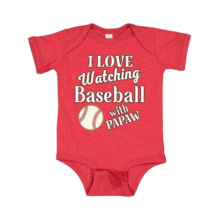 

Inktastic Papaw Baseball Grandson Gift Gift Baby Boy or Baby Girl Bodysuit