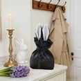 thumbnail image 4 of Rabbits Ear Satin Candy Drawstring Bag Easter Bunny Gift Bag Wedding Favors Bag Bridesmaid Gift Bag, 4 of 6