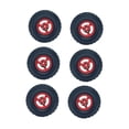 thumbnail image 2 of TISHITA 6 Pcs 1/12 1/16 Jante et Pneus pour Voiture RC Crawler Rouge, 2 of 8