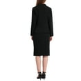 thumbnail image 3 of INSPIRE CHIC Women's 2 Piece Suit Skirt Set Business Formal Blazer and Pencil Skirt XL Black, 3 of 4