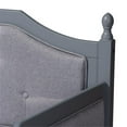 thumbnail image 4 of Bowery Hill Traditional Wood Upholstered Twin Daybed with Trundle in Gray, 4 of 10