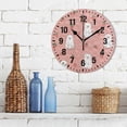thumbnail image 3 of Yayeee 10" Wall Clock Battery Operated Quartz Round Silent Non-Ticking Home Decor, Pink Polar Bear Pattern, 3 of 6