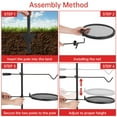 thumbnail image 3 of QinaQin Heavy Duty 24.4 x 24.4 Inch Campfire Grill Grate with Garbage Rack for Outdoor BBQ, 3 of 8