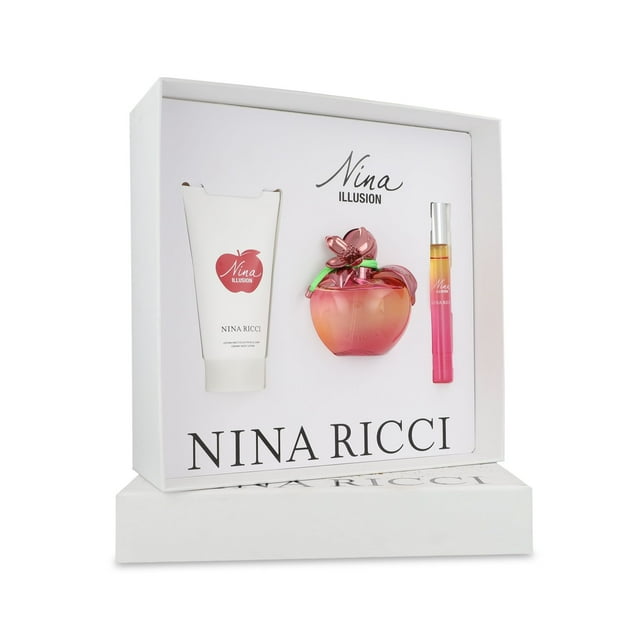 Z4 SET NINA ILLUSION 3PZS 80ML EDP SPRAY/ BODY LOTION 75ML/ 10ML EDP ROLL ON