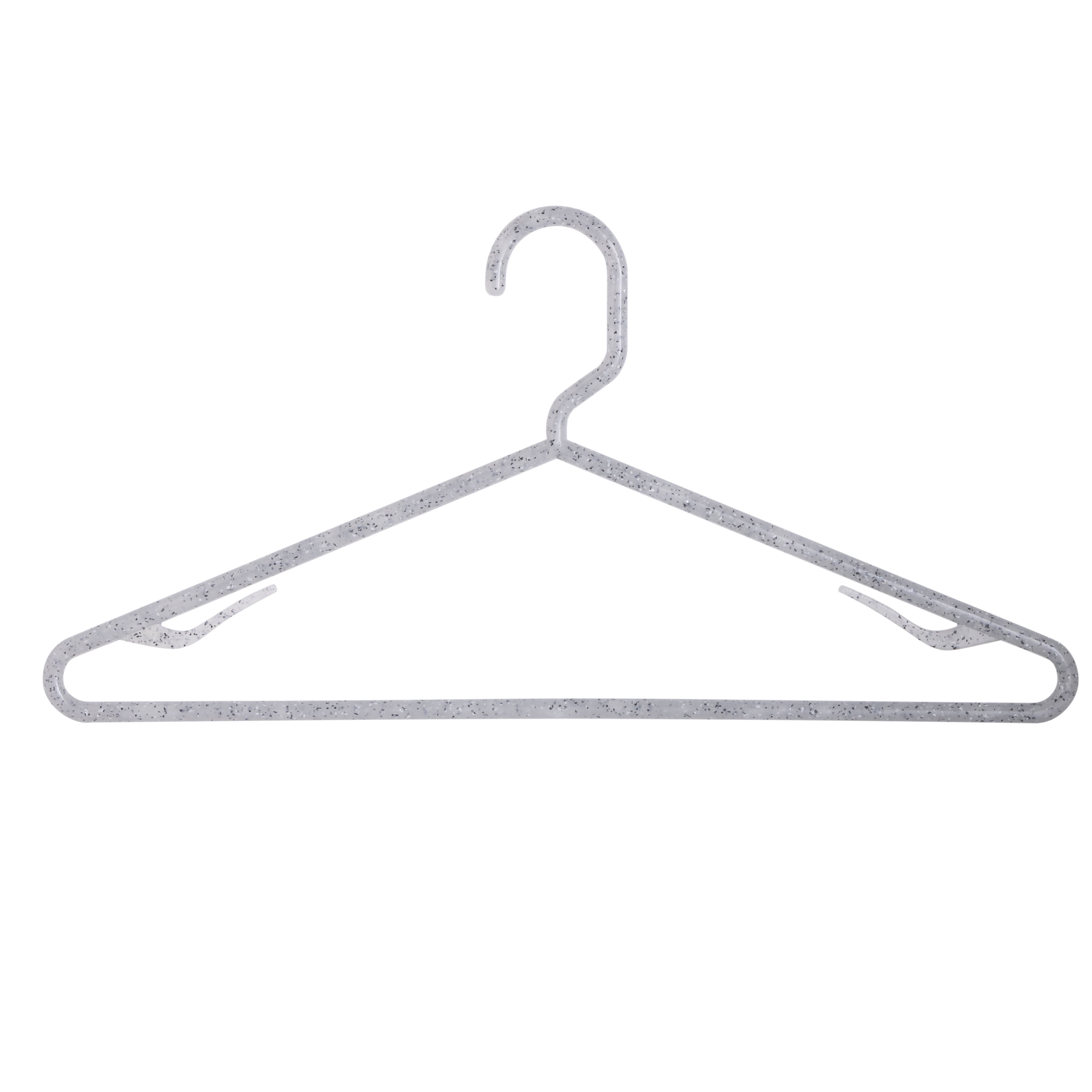 Simplify Granite Look Design Plastic Clothes Hangers, 10 Count