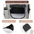 thumbnail image 4 of Medium Pet Travel Backpack Carrier for Dogs Cat Animal Puppy, Breathable Mesh Net Removable Sherpa Bed Outdoor Carrier f, 4 of 7
